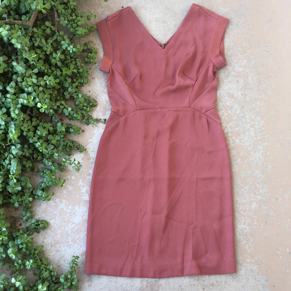 AllSaints Elsie Sheath Mini Dress, Copper/Rust